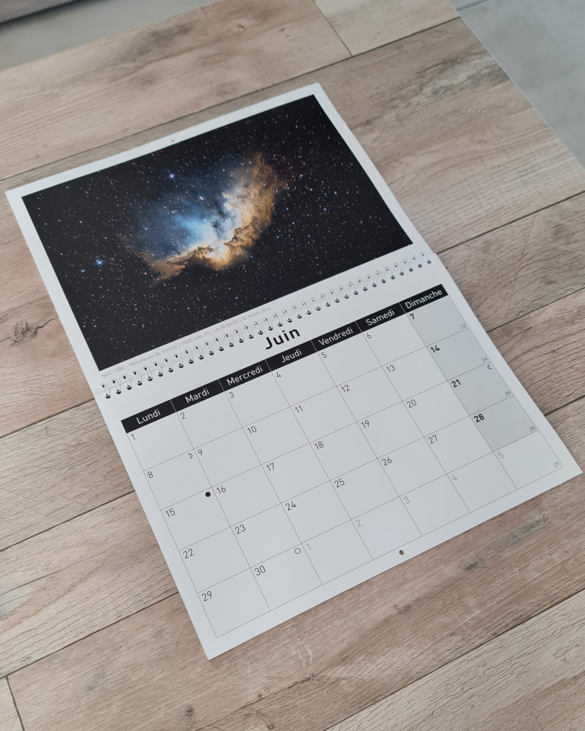 Calendrier A4 mural Astrophotographique 2026 – Image 3